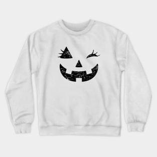 Jack O Lantern Wink Face Crewneck Sweatshirt